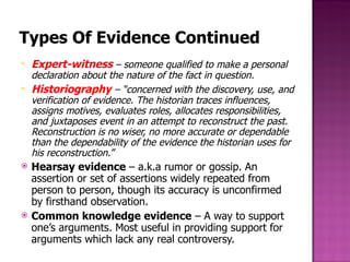 Knowledge Evidence Evidence Chapter11 | PPT