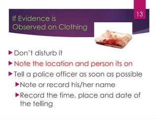 Evidence collection, packaging, Evidence collection, packaging | PPTX