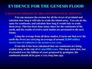 Evidence for the genesis flood