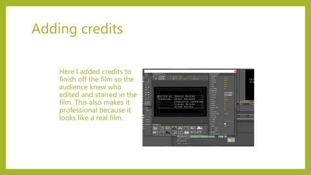 EVIDENCE OF EDITING PROCESS | PPT