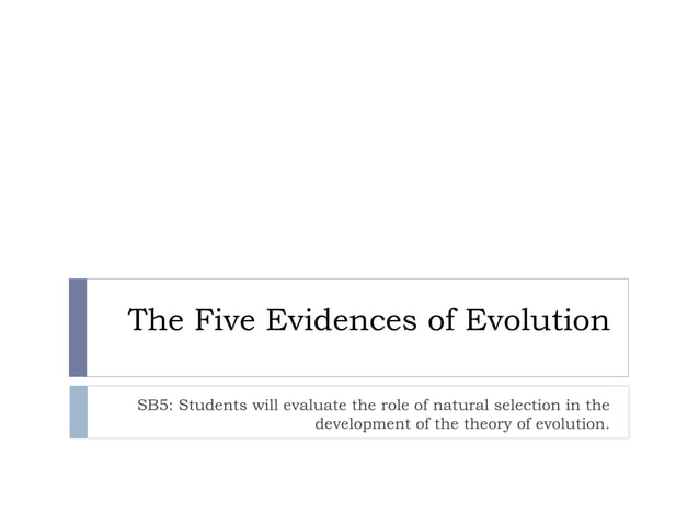 science 10 Evidence of Evolution 2nd.ppt
