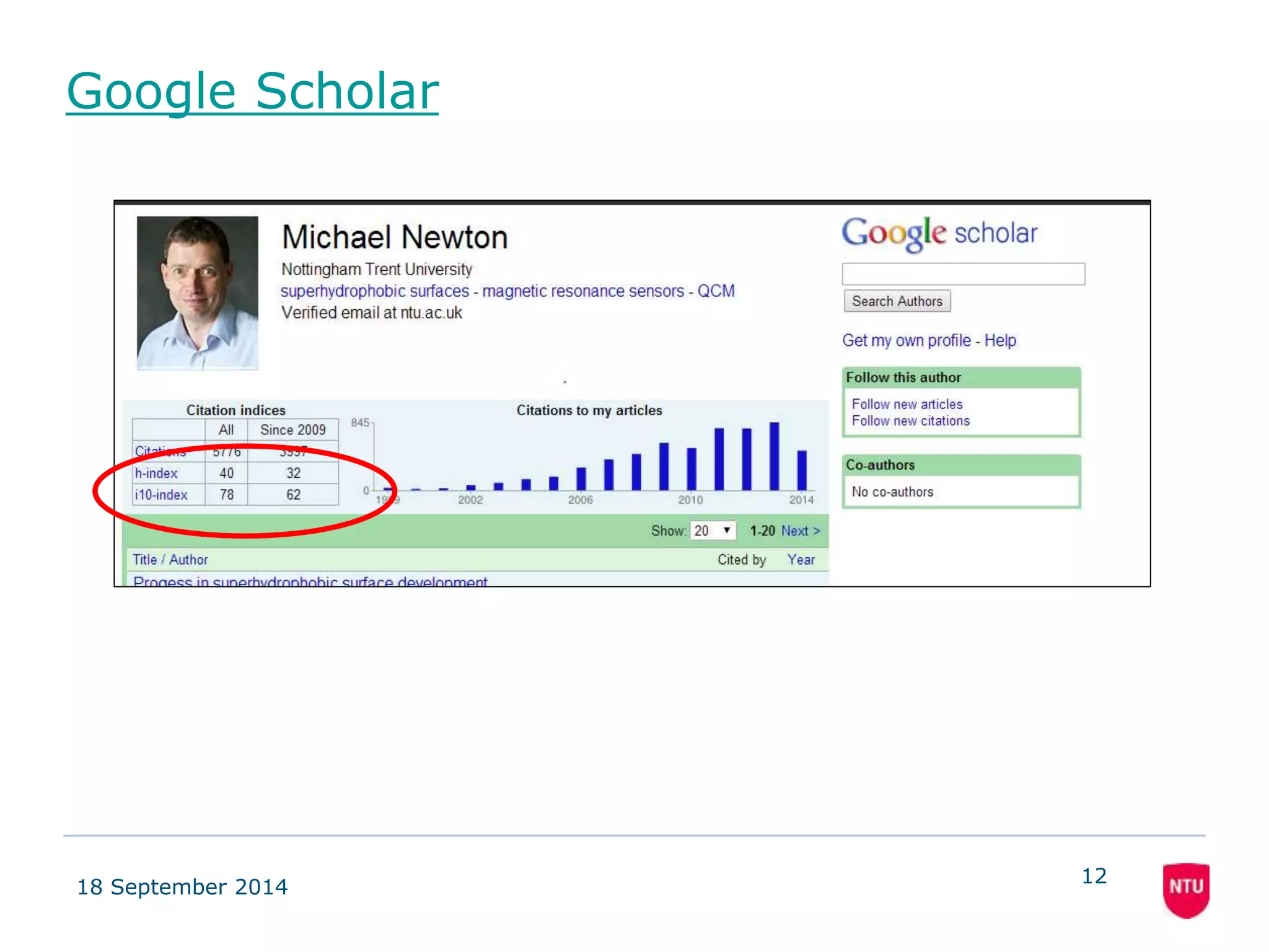 Google Scholar 
18 September 2014 
12 
 