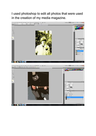 Evidence of original photography art and manipulation