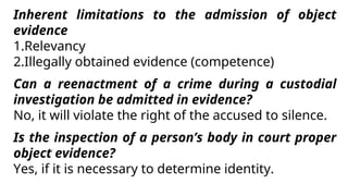Criminal Evidence Overview Rules of Procedure | PPT