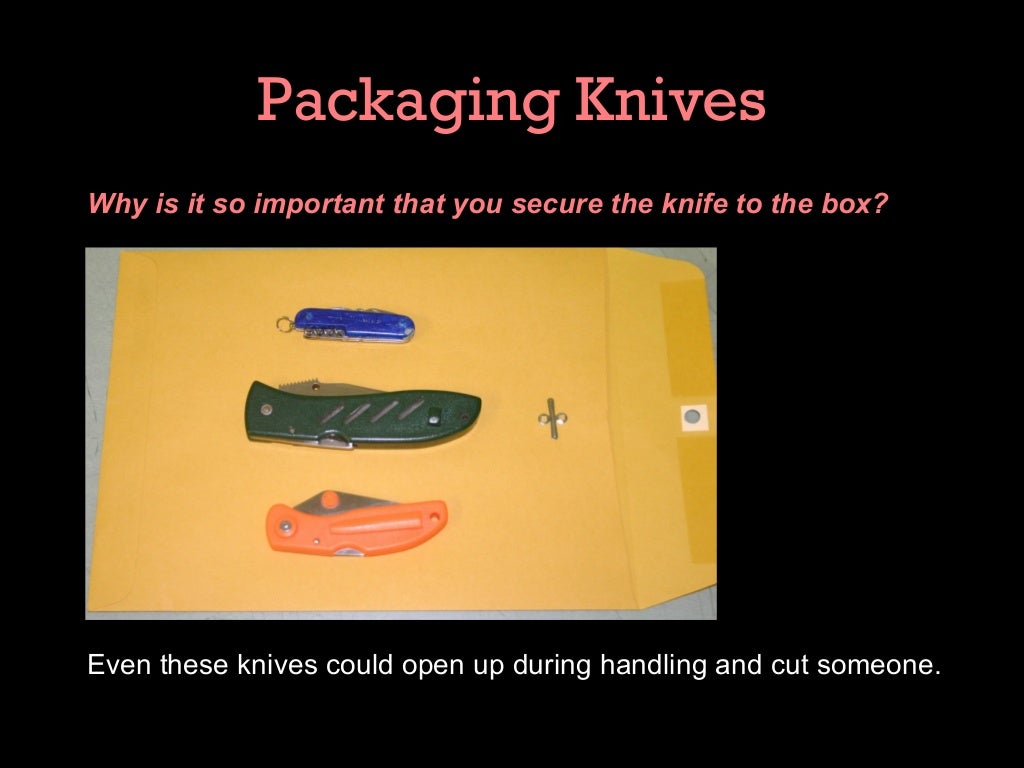 Evidence packaging guidelines