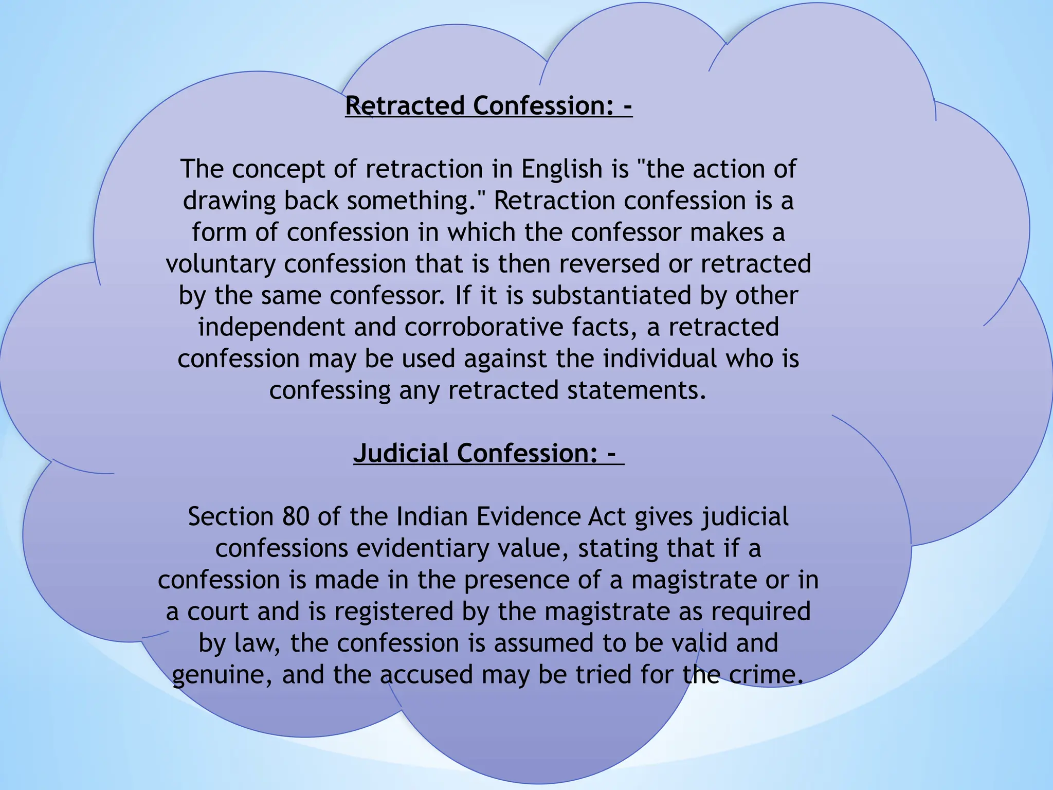 EVIDENCE PPT confession evidence law project | PPTX