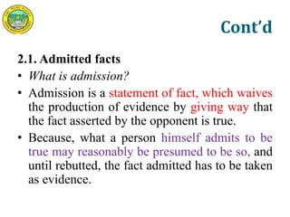 law of evidencee (Addis ababa, ethiopia) | PDF