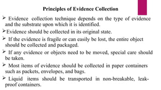 Collection Evidence Sample EVIDENCE PRESERVATON CHAPTER 3 IN FORENSIC NURSING | PPTX