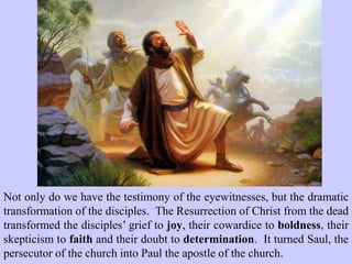 The new religion
of Christianity
was undermining
the power base
and credibility of
the Pharisees and
Sadducees.
 