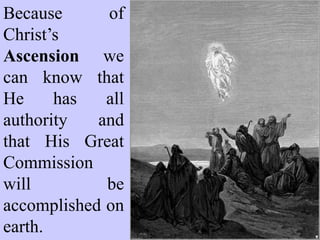 And far from being
gullible, it would appear
that His disciples were
very skeptical and slow
to believe.
Thomas declared that he
would not believe that
Christ had risen unless
he personally placed his
fingers in the nail prints
in His hands and feet
and his hand in the
wound in His side.
 