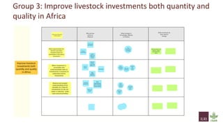 Group 3: Improve livestock investments both quantity and
quality in Africa
 