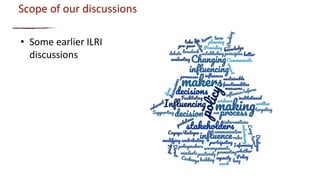 From evidence to actions: How can we use evidence to better inform investment and policy priorities for the livestock sector