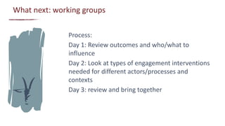 From evidence to actions: How can we use evidence to better inform investment and policy priorities for the livestock sector