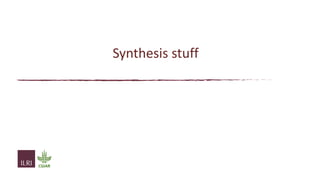 From evidence to actions: How can we use evidence to better inform investment and policy priorities for the livestock sector