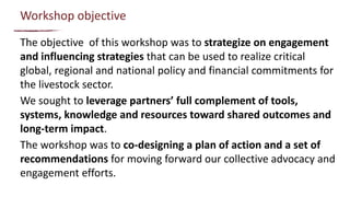 From evidence to actions: How can we use evidence to better inform investment and policy priorities for the livestock sector