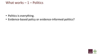 From evidence to actions: How can we use evidence to better inform investment and policy priorities for the livestock sector