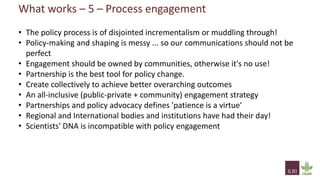 From evidence to actions: How can we use evidence to better inform investment and policy priorities for the livestock sector