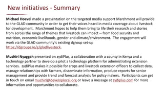 From evidence to actions: How can we use evidence to better inform investment and policy priorities for the livestock sector