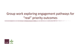 From evidence to actions: How can we use evidence to better inform investment and policy priorities for the livestock sector