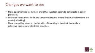 From evidence to actions: How can we use evidence to better inform investment and policy priorities for the livestock sector