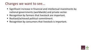 From evidence to actions: How can we use evidence to better inform investment and policy priorities for the livestock sector