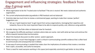 From evidence to actions: How can we use evidence to better inform investment and policy priorities for the livestock sector