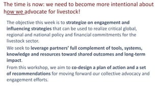 From evidence to actions: How can we use evidence to better inform investment and policy priorities for the livestock sector