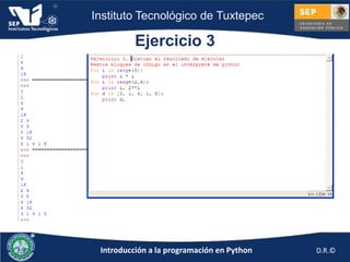 Sesión 2: Ejemplos y prácticas en Python | PPTX