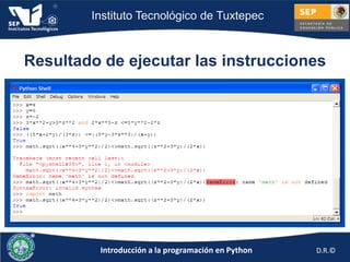 Sesión 2: Ejemplos y prácticas en Python | PPTX