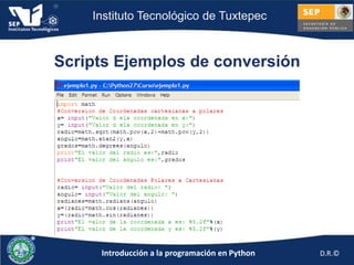 Sesión 2: Ejemplos y prácticas en Python | PPTX