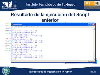 Sesión 2: Ejemplos y prácticas en Python | PPTX