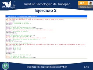 Sesión 2: Ejemplos y prácticas en Python | PPTX
