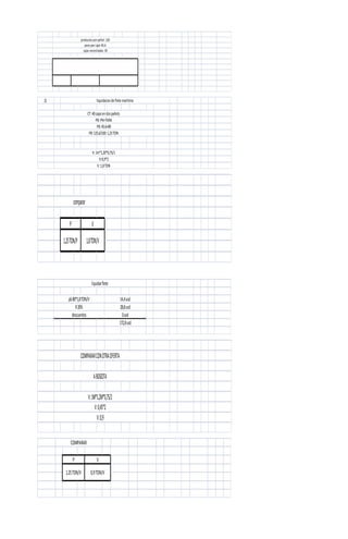 productosporpallet:120
pesoporcaja:45.6
cajas necesitadas:39
2) liquidaciondeflete maritimo
CT:40cajasendospallets
PB:PN+TARA
PB:45,6+80
PB:125,6/100:1,25TON
V:1m*1,20*0,75/1
V:0,9*2
V:1,8TON
comparar
P V
1,25TON/P 1,8TON/V
liquidarflete
pb80*1,8TON/V 14,4usd
R20% 28,8usd
descuentos 0usd
172,8usd
COMPARARCONOTRAOFERTA
ABOGOTA
V:1M*1,2M*0,75/2
V:0,45*2
V:0,9
COMPARAR
P V
1,25TON/V 0,9TON/V
 