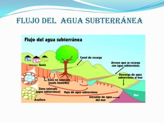 Flujo del agua subterránea
 