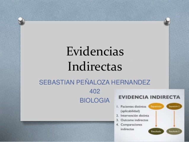Evidencias Indirectas