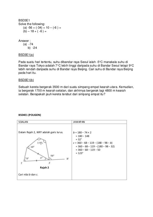 Evidens pbs matematik tingkatan 1