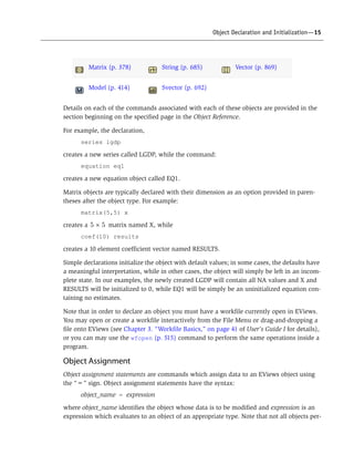 E views 9 command ref | PDF