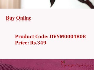 Buy Online
Product Code: DVYM0004808
Price: Rs.349
 