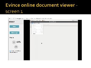 Evince online document viewer