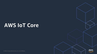 © 2020, Amazon Web Services, Inc. or its Affiliates.
AWS IoT Core
 