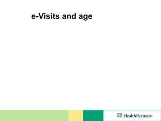 e-Visits and age
 