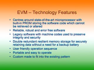 Full EVM details for Indian elections ppt | PPT