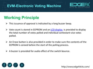 Evm electronic voting machine | PPTX