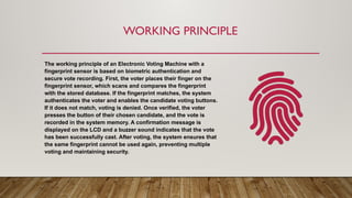 Secure Electronic Voting Machine with Biometric Fingerprint ...
