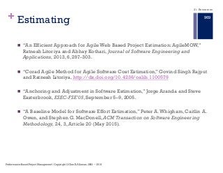 Evm+agile estimating | PDF