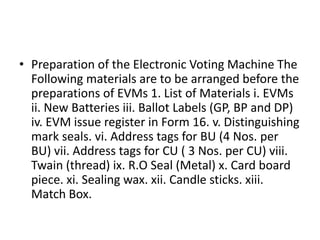 Evm commissioning | PPTX