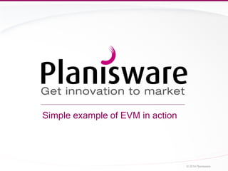 Simple example of EVM in action
© 2014 Planisware
 