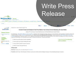 Write Press
Release
 