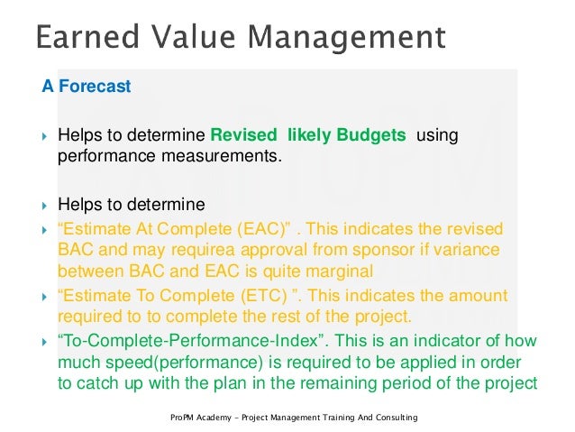 A simple approach to understanding Earned Value Management