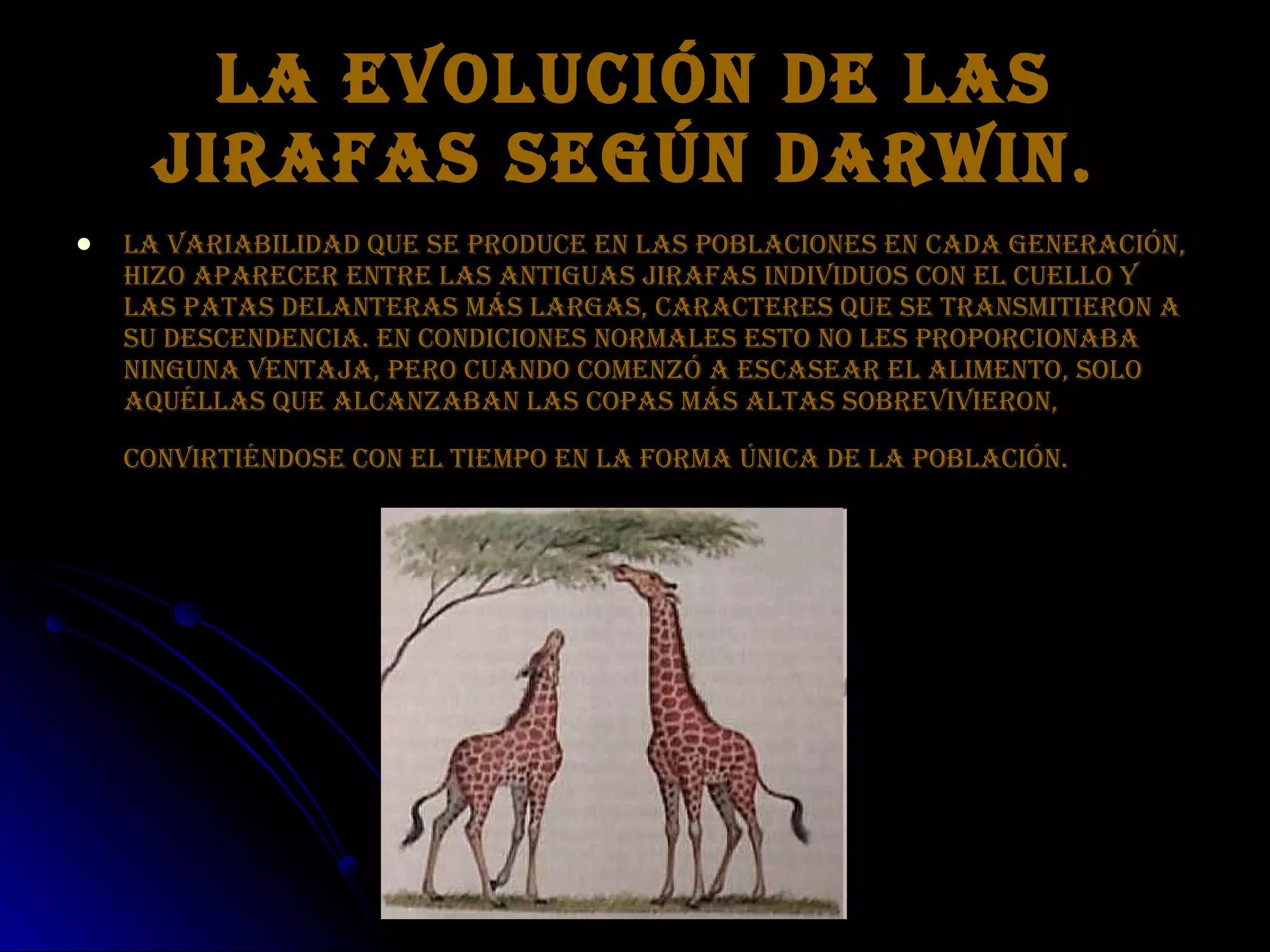 Teorias Evolucion Larmarck Y Darwin Ppt
